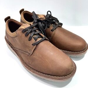 Clarks Eastridge Leather Low Oxford Men's Light Brown US 7W